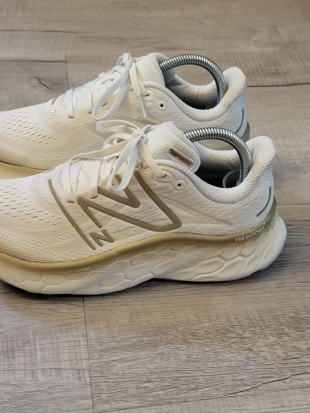 New Balance Women's Cream Running Sneakers - Picture 5 of 8